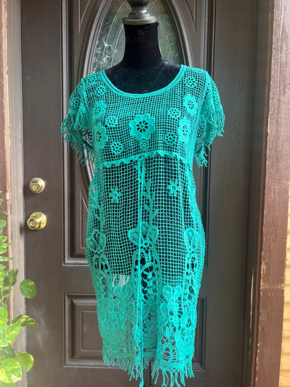 Despi Emerald Crochet Cover-Up